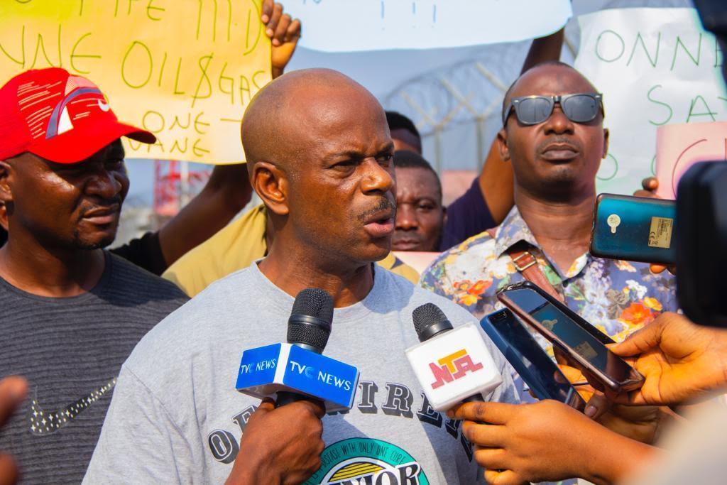 Fearing Job Loss, Youths Protest Planned Closure of Chevron Logistics Base at Onne