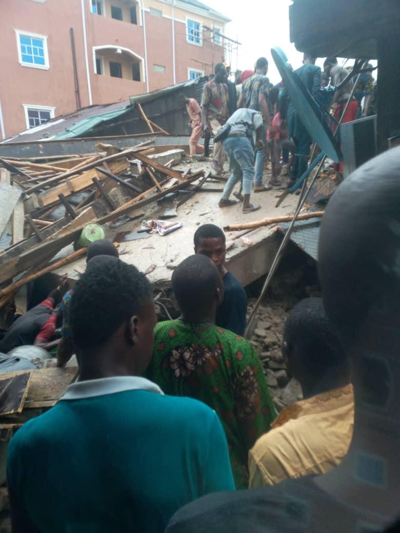 Breaking: One Dead, as 2-Storey Building Collapses in Lagos