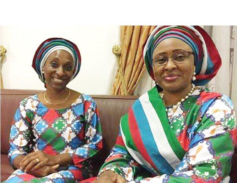 Aisha Buhari, Osinbajo&#8217;s Wife Meet APC Chairman