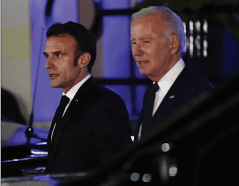Biden, Macron Pledge Support for Ukraine against Russia