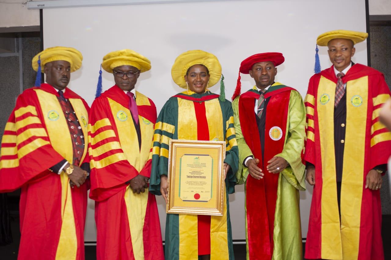 Tewa Onasanya Bags Honorary Doctorate, Marks 20th Anniversary as  Entrepreneur