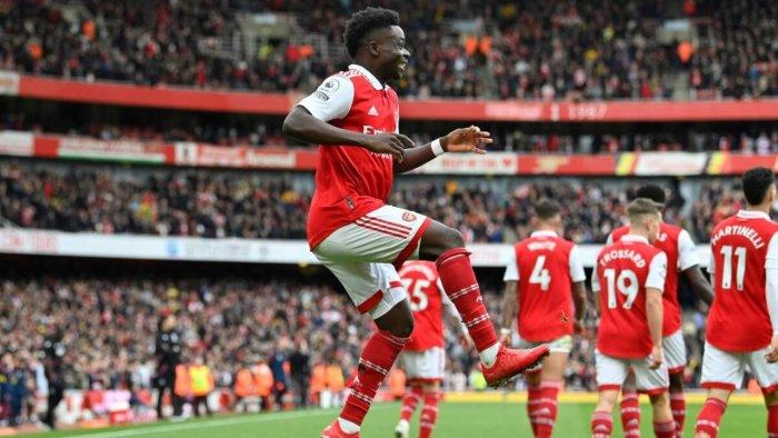 Saka Double against Palace Send Arsenal Eight Points Clear