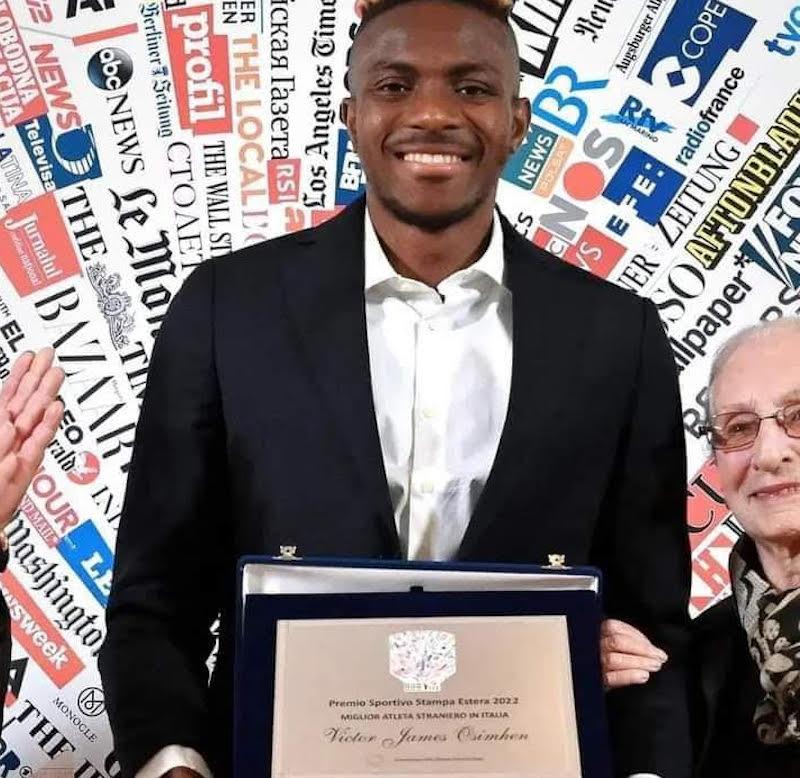 Osimhen Named 2022 Best Foreign Athlete in Italy
